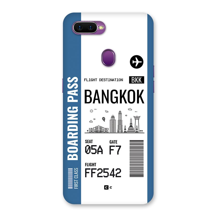 Bangkok Boarding Pass Back Case for Oppo F9