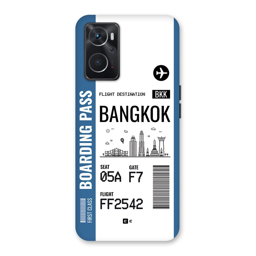 Bangkok Boarding Pass Back Case for Oppo K10 4G
