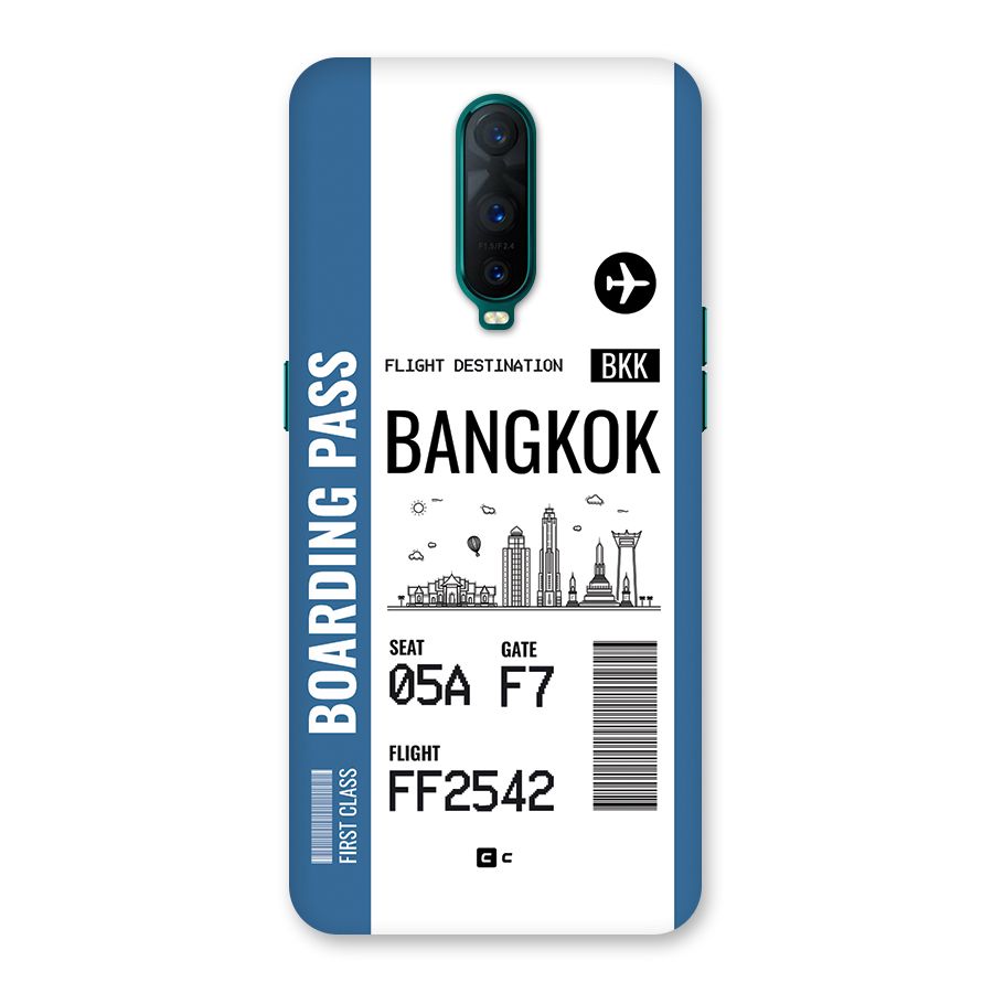 Bangkok Boarding Pass Back Case for Oppo R17 Pro