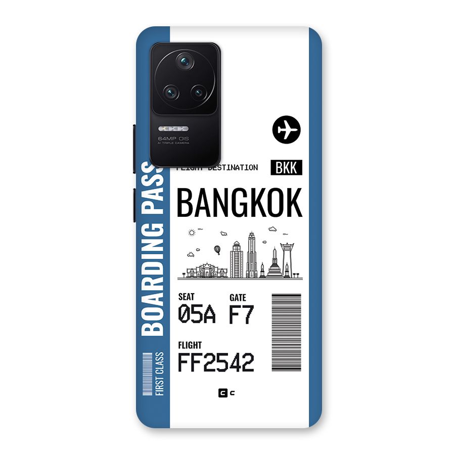 Bangkok Boarding Pass Back Case for Poco F4 5G