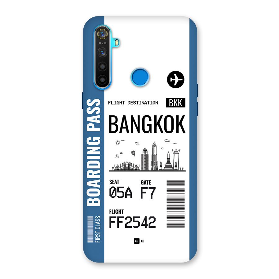 Bangkok Boarding Pass Back Case for Realme 5s