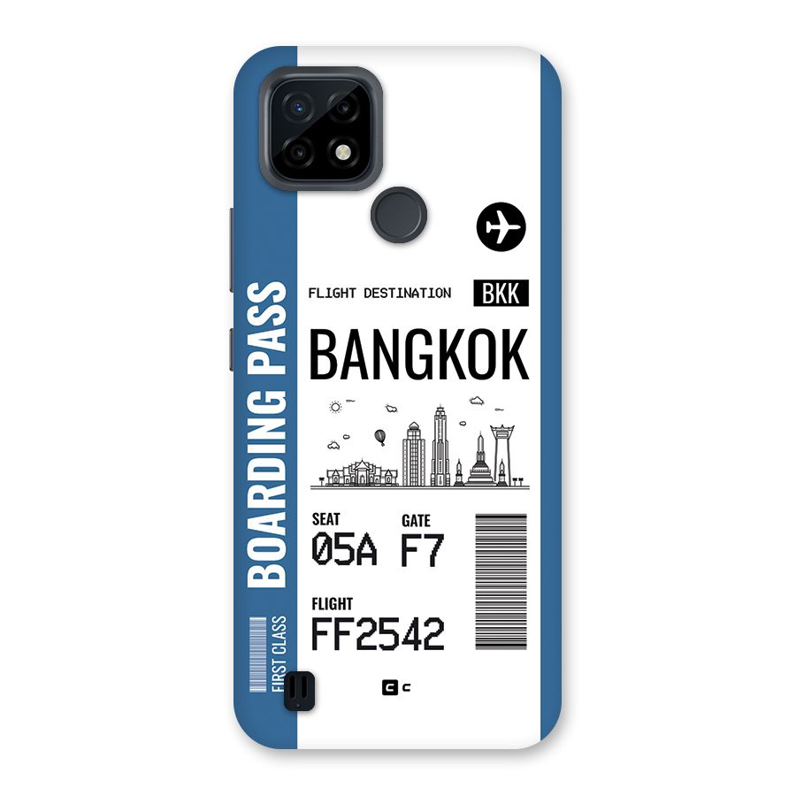 Bangkok Boarding Pass Back Case for Realme C21