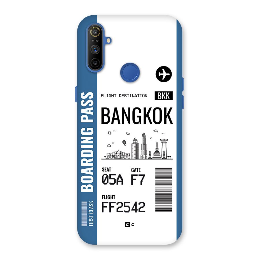 Bangkok Boarding Pass Back Case for Realme Narzo 10A