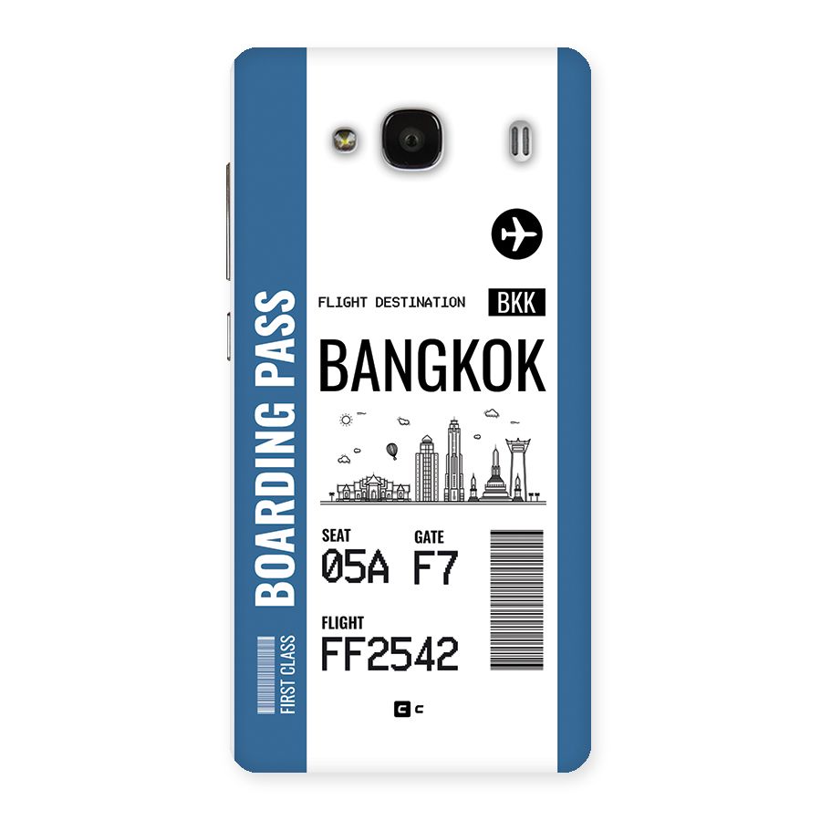 Bangkok Boarding Pass Back Case for Redmi 2 Prime