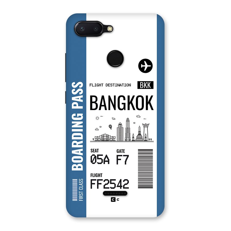 Bangkok Boarding Pass Back Case for Redmi 6