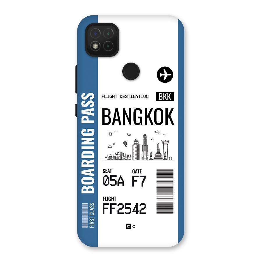 Bangkok Boarding Pass Back Case for Redmi 9 Activ