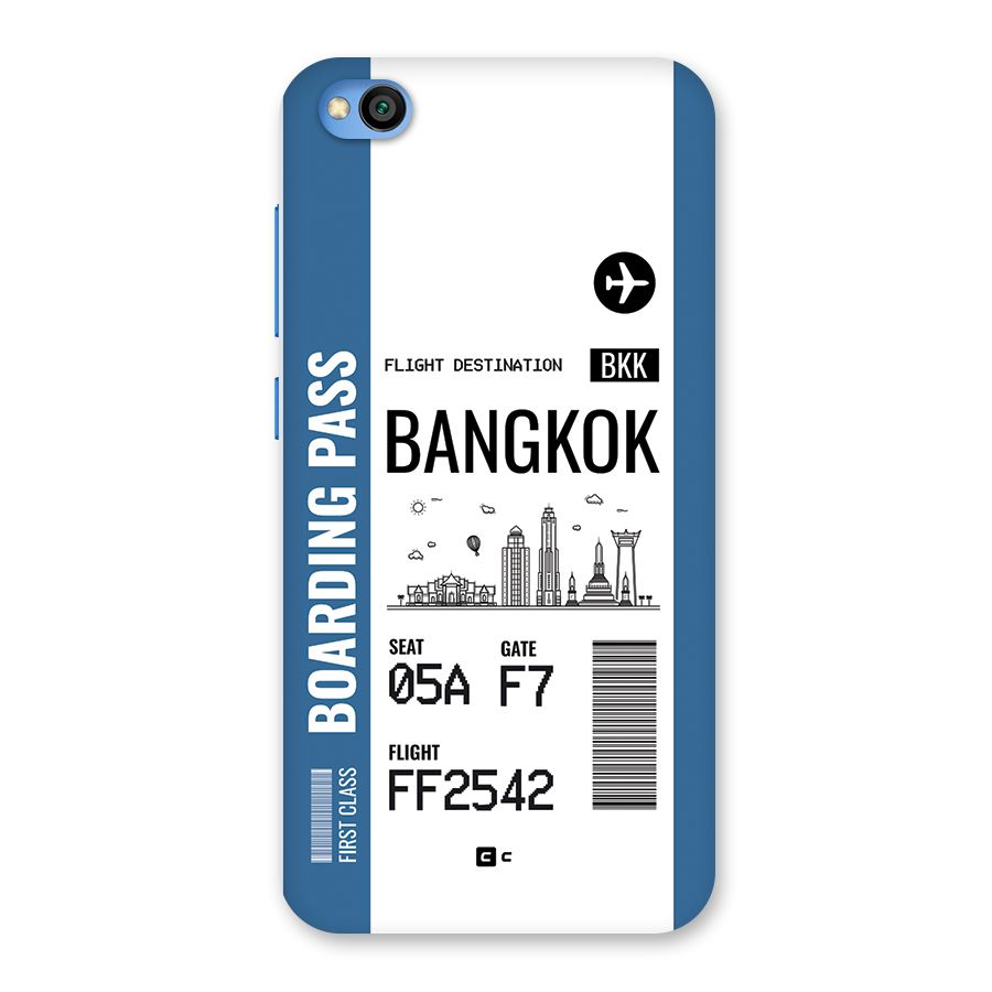 Bangkok Boarding Pass Back Case for Redmi Go