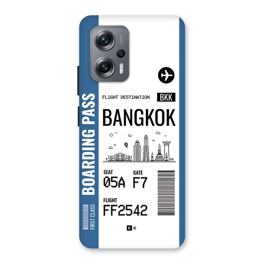 Bangkok Boarding Pass Back Case for Redmi K50i