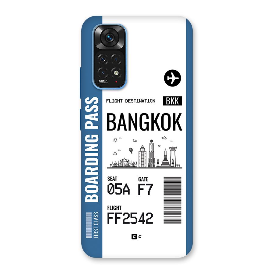 Bangkok Boarding Pass Back Case for Redmi Note 11S