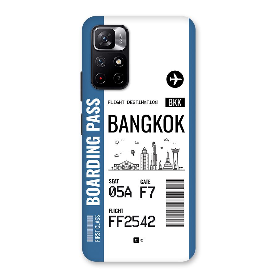 Bangkok Boarding Pass Back Case for Redmi Note 11T 5G