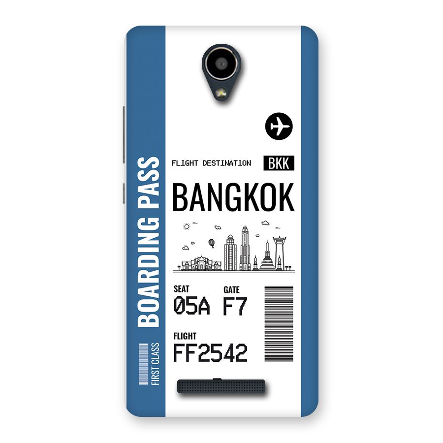 Bangkok Boarding Pass Back Case for Redmi Note 2