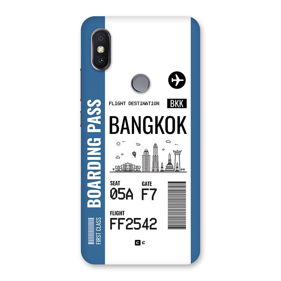 Bangkok Boarding Pass Back Case for Redmi Y2