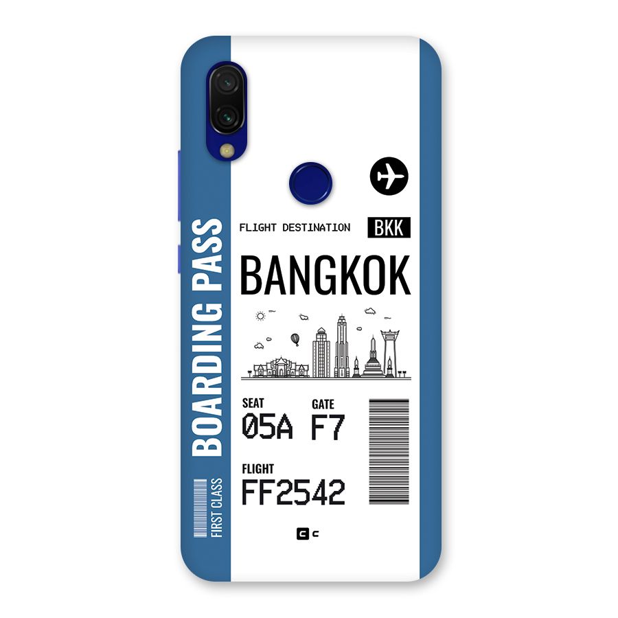Bangkok Boarding Pass Back Case for Redmi Y3