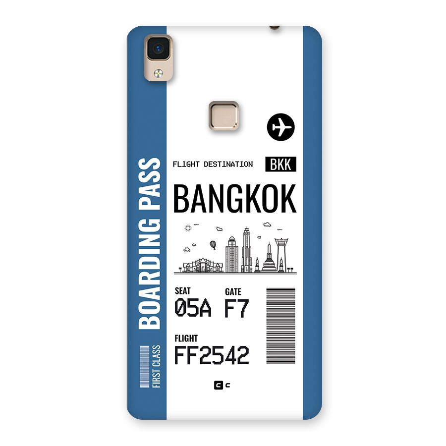 Bangkok Boarding Pass Back Case for V3 Max