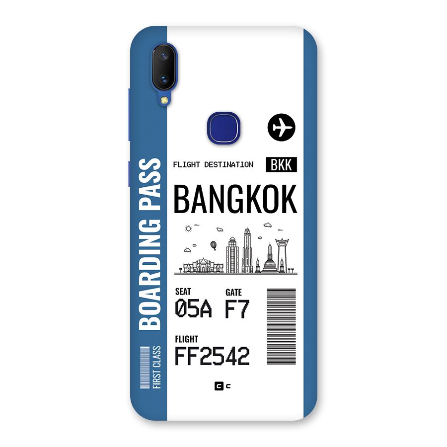 Bangkok Boarding Pass Back Case for Vivo V11