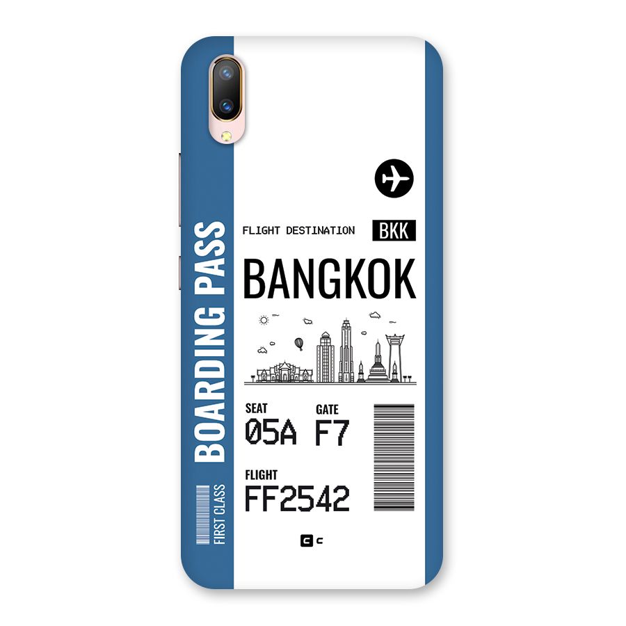 Bangkok Boarding Pass Back Case for Vivo V11 Pro