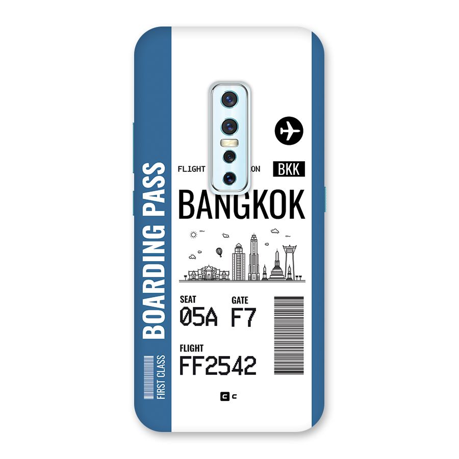 Bangkok Boarding Pass Back Case for Vivo V17 Pro