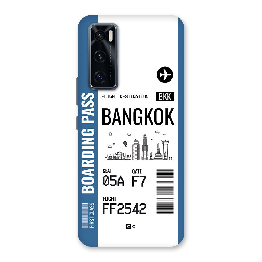 Bangkok Boarding Pass Back Case for Vivo V20 SE