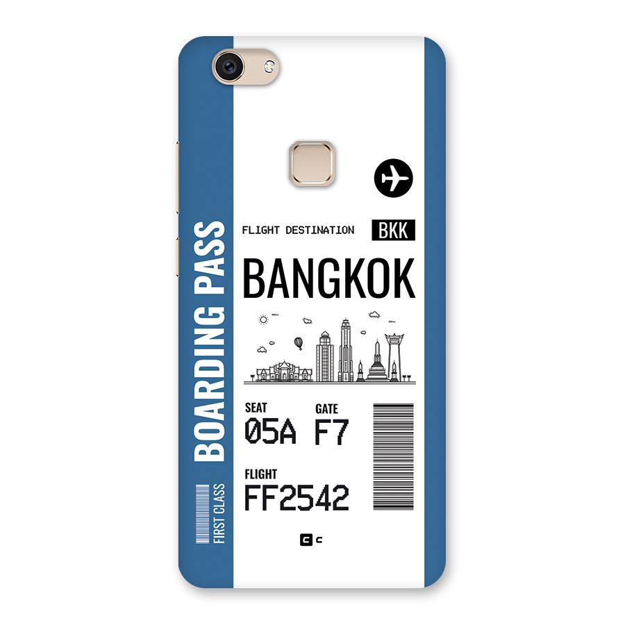 Bangkok Boarding Pass Back Case for Vivo V7