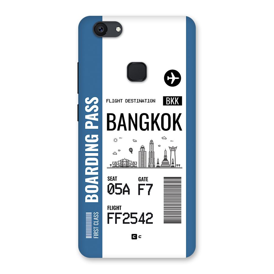 Bangkok Boarding Pass Back Case for Vivo V7 Plus