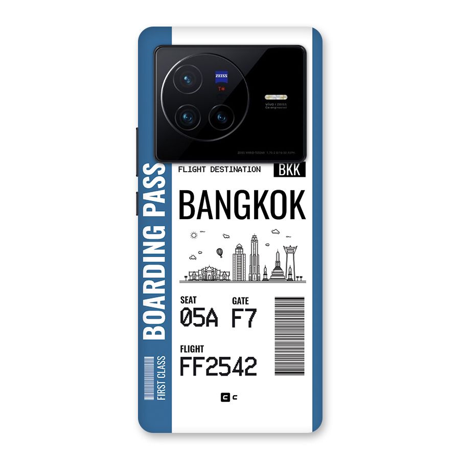 Bangkok Boarding Pass Back Case for Vivo X80