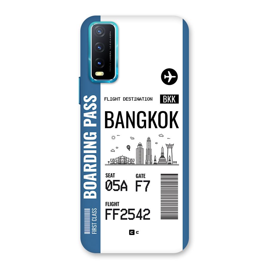 Bangkok Boarding Pass Back Case for Vivo Y20A
