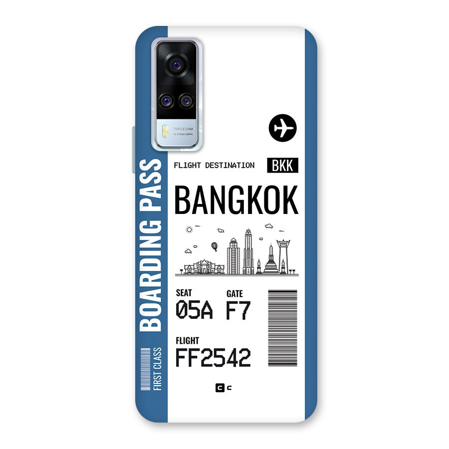 Bangkok Boarding Pass Back Case for Vivo Y31