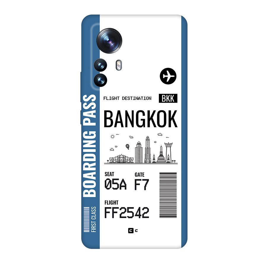Bangkok Boarding Pass Back Case for Xiaomi 12 Pro