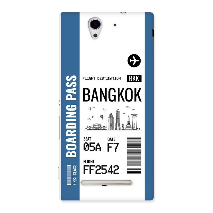 Bangkok Boarding Pass Back Case for Xperia C3