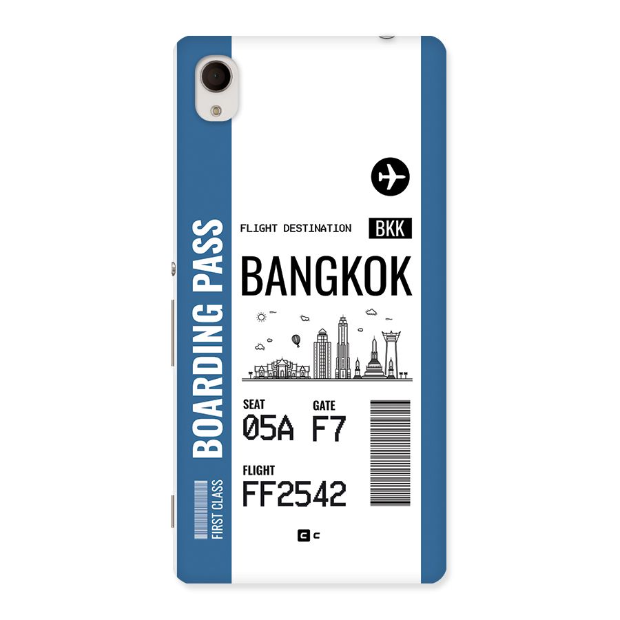 Bangkok Boarding Pass Back Case for Xperia M4