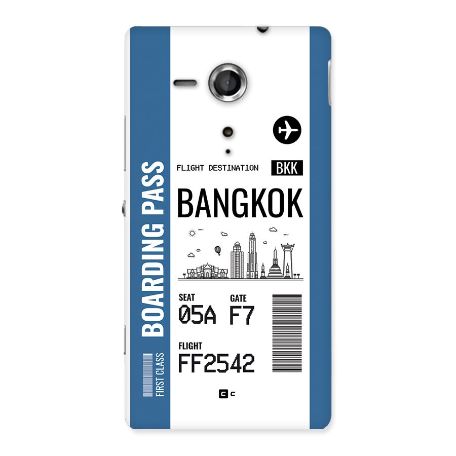 Bangkok Boarding Pass Back Case for Xperia Sp
