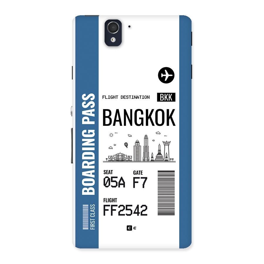 Bangkok Boarding Pass Back Case for Xperia Z