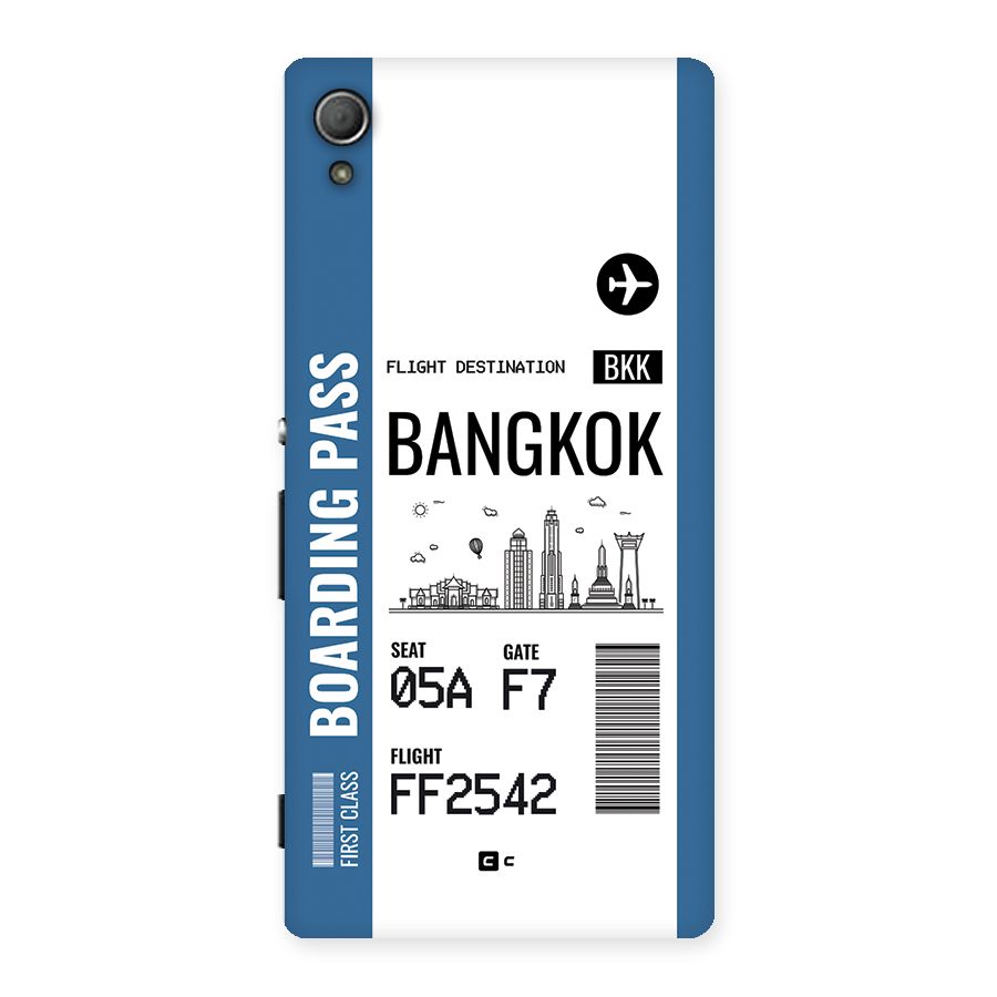 Bangkok Boarding Pass Back Case for Xperia Z3 Plus