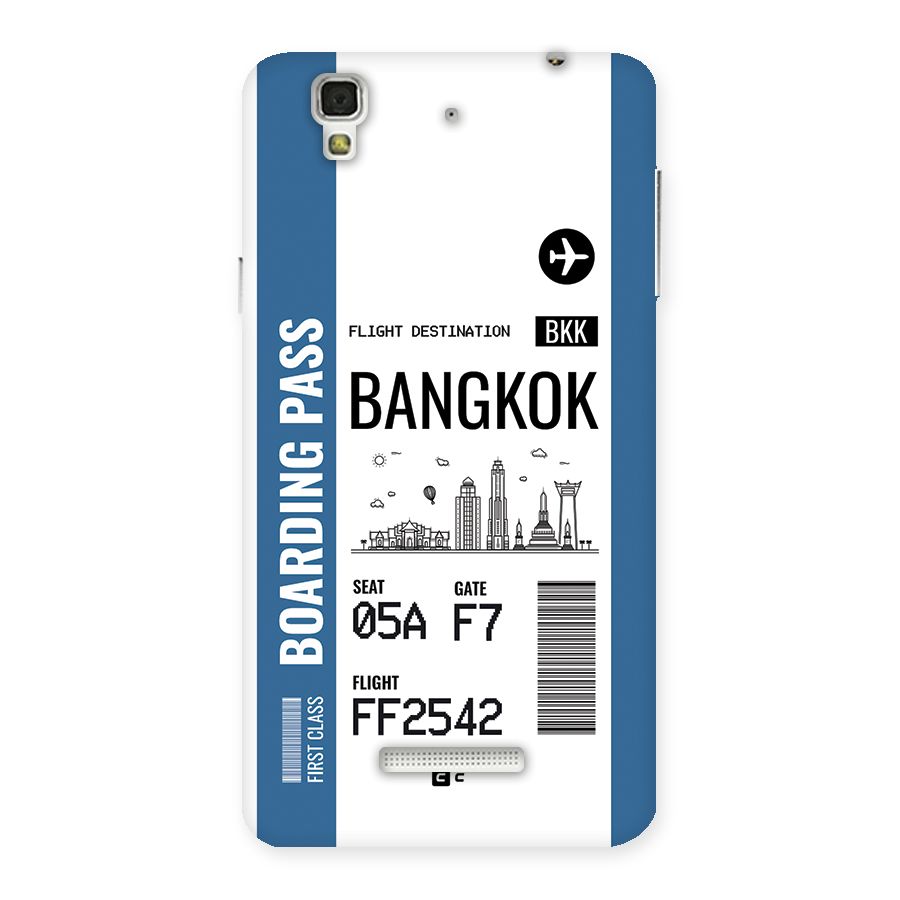 Bangkok Boarding Pass Back Case for Yureka