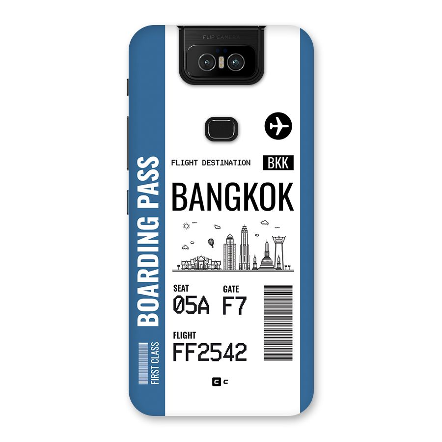 Bangkok Boarding Pass Back Case for Zenfone 6z
