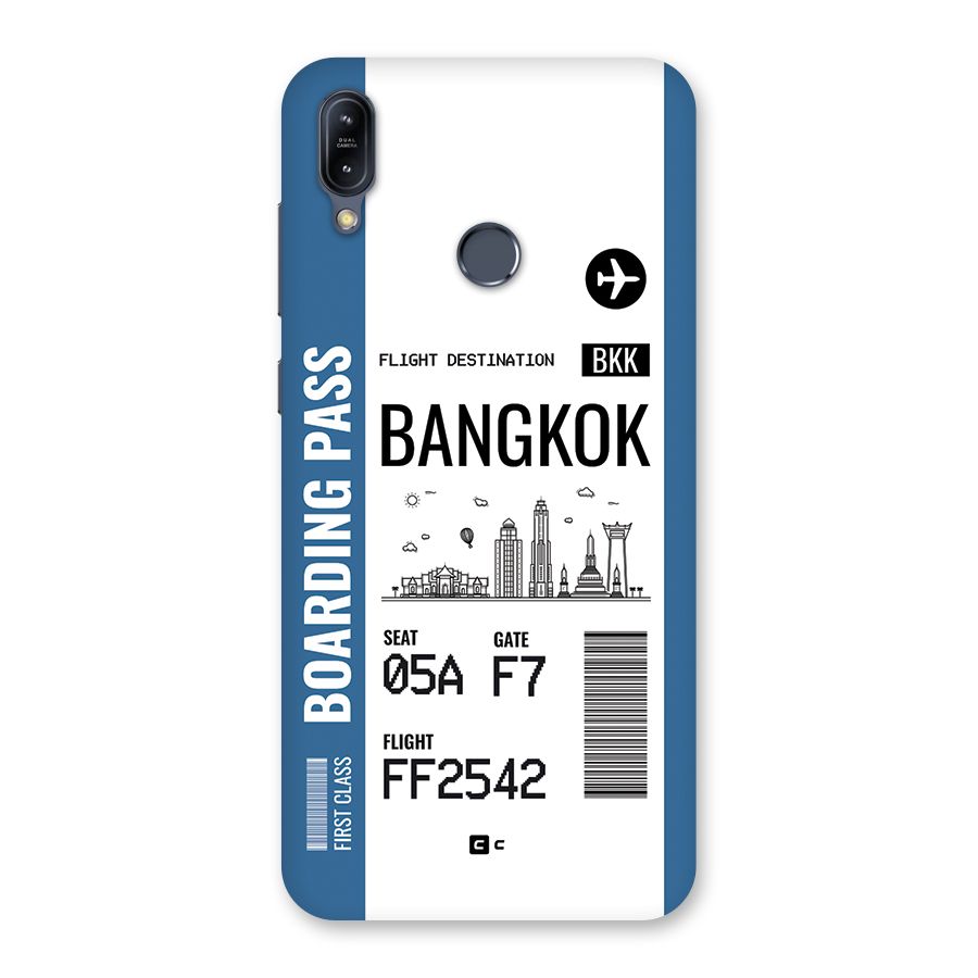 Bangkok Boarding Pass Back Case for Zenfone Max M2