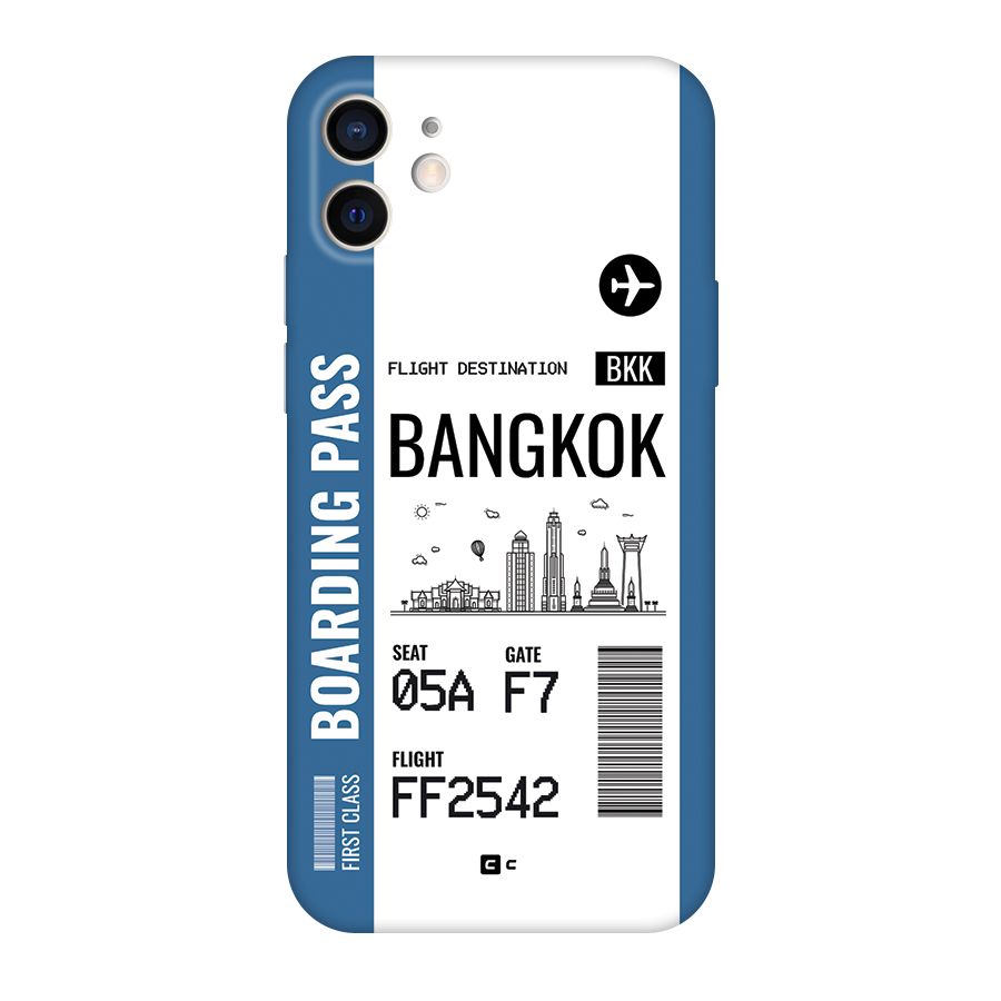 Bangkok Boarding Pass Back Case for iPhone 12
