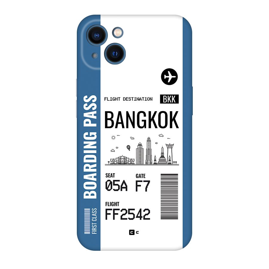 Bangkok Boarding Pass Back Case for iPhone 13