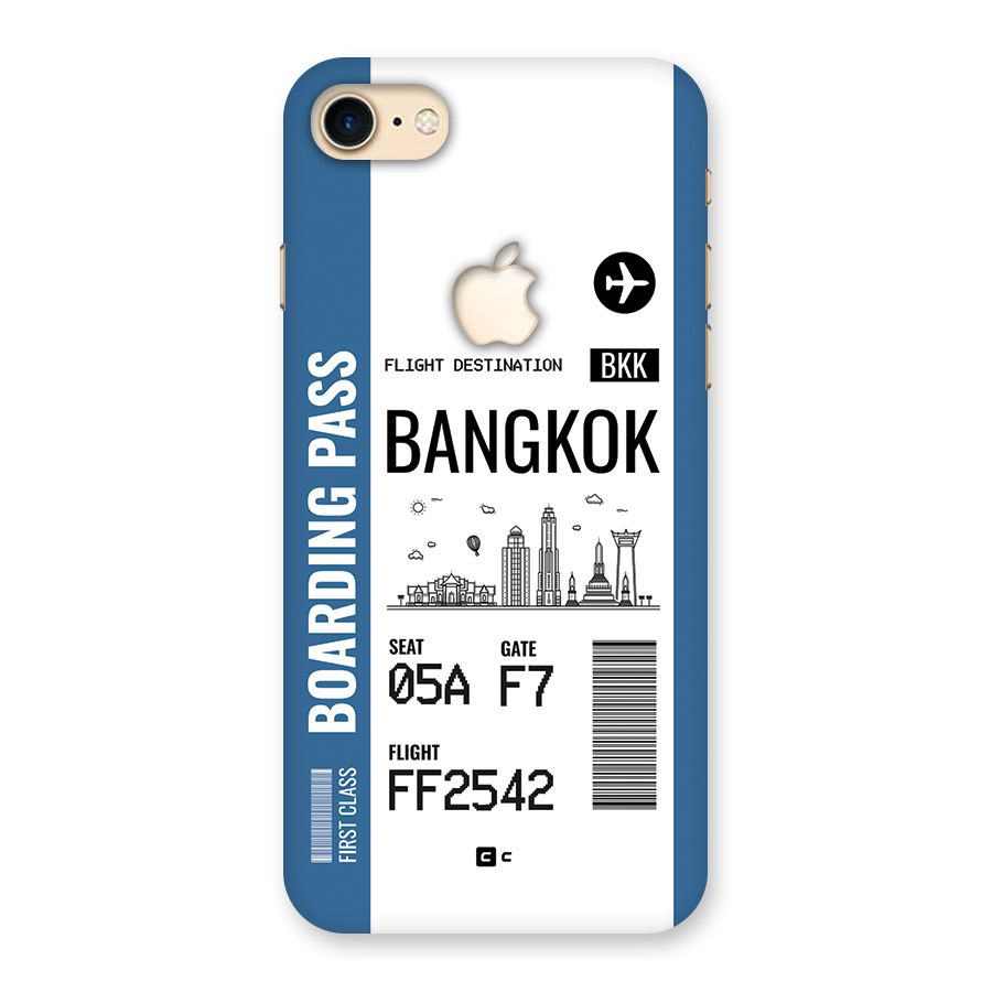 Bangkok Boarding Pass Back Case for iPhone 7 Apple Cut