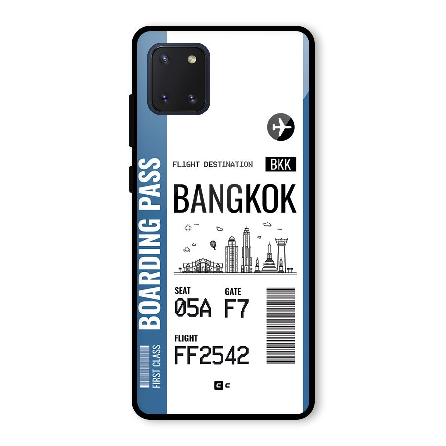 Bangkok Boarding Pass Glass Back Case for Galaxy Note 10 Lite