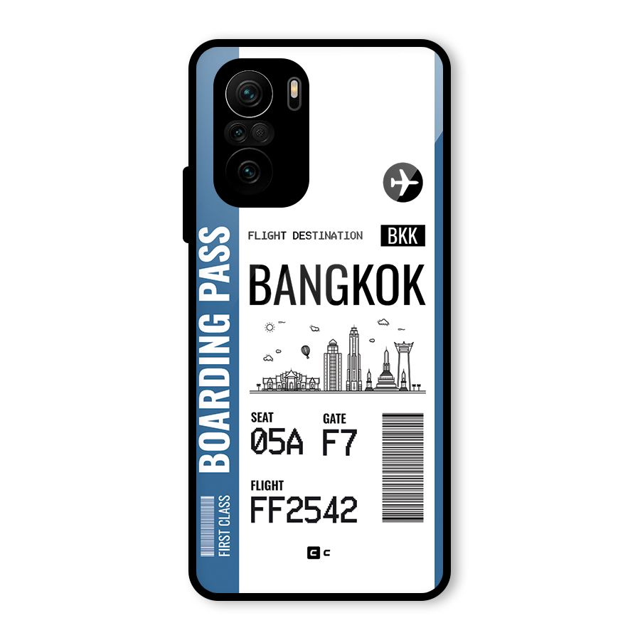 Bangkok Boarding Pass Glass Back Case for Mi 11X Pro