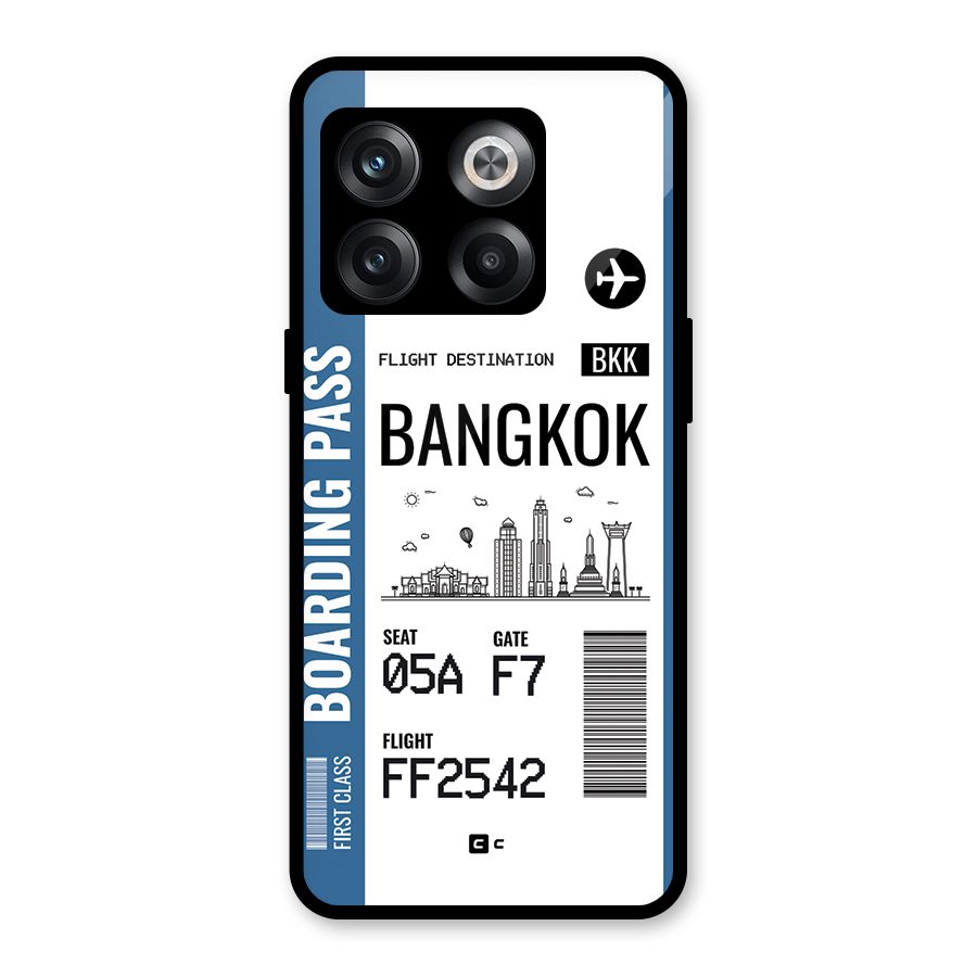 Bangkok Boarding Pass Glass Back Case for OnePlus 10T
