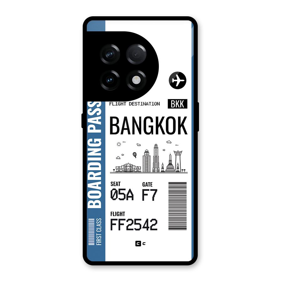 Bangkok Boarding Pass Glass Back Case for OnePlus 11R