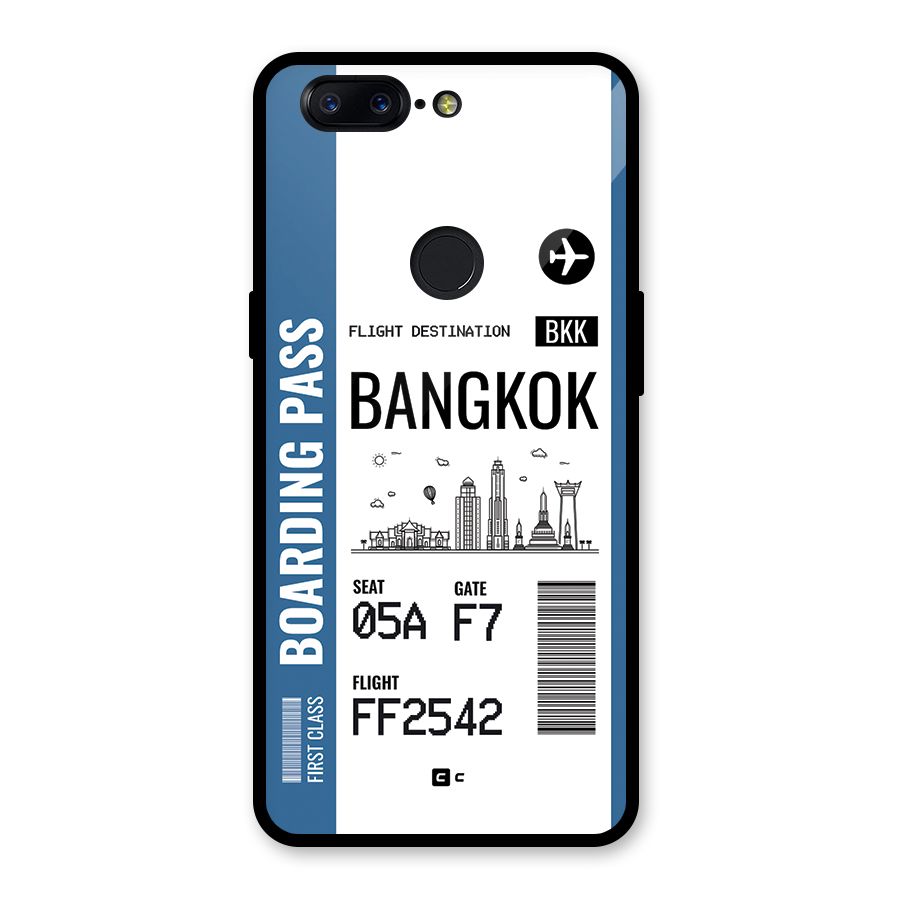 Bangkok Boarding Pass Glass Back Case for OnePlus 5T