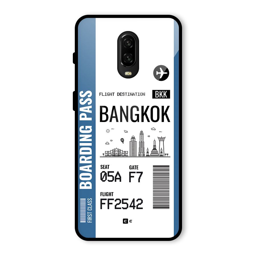Bangkok Boarding Pass Glass Back Case for OnePlus 6T