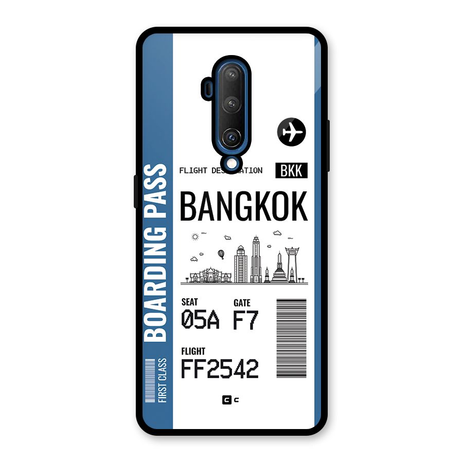 Bangkok Boarding Pass Glass Back Case for OnePlus 7T Pro