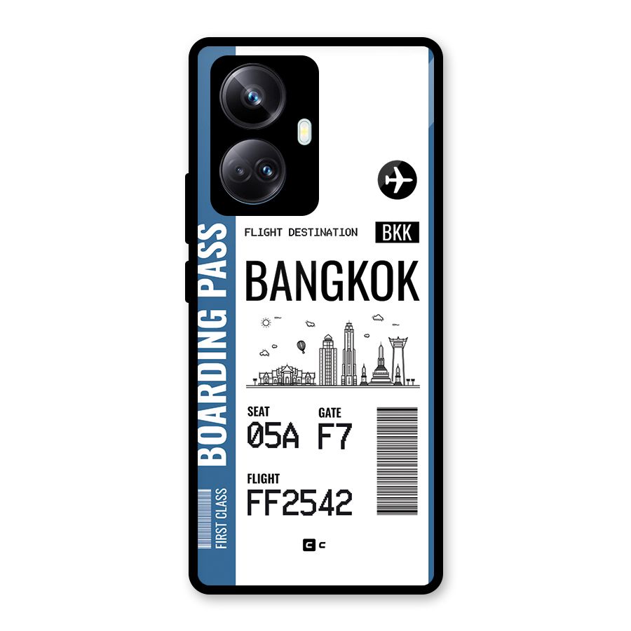 Bangkok Boarding Pass Glass Back Case for Realme 10 Pro Plus