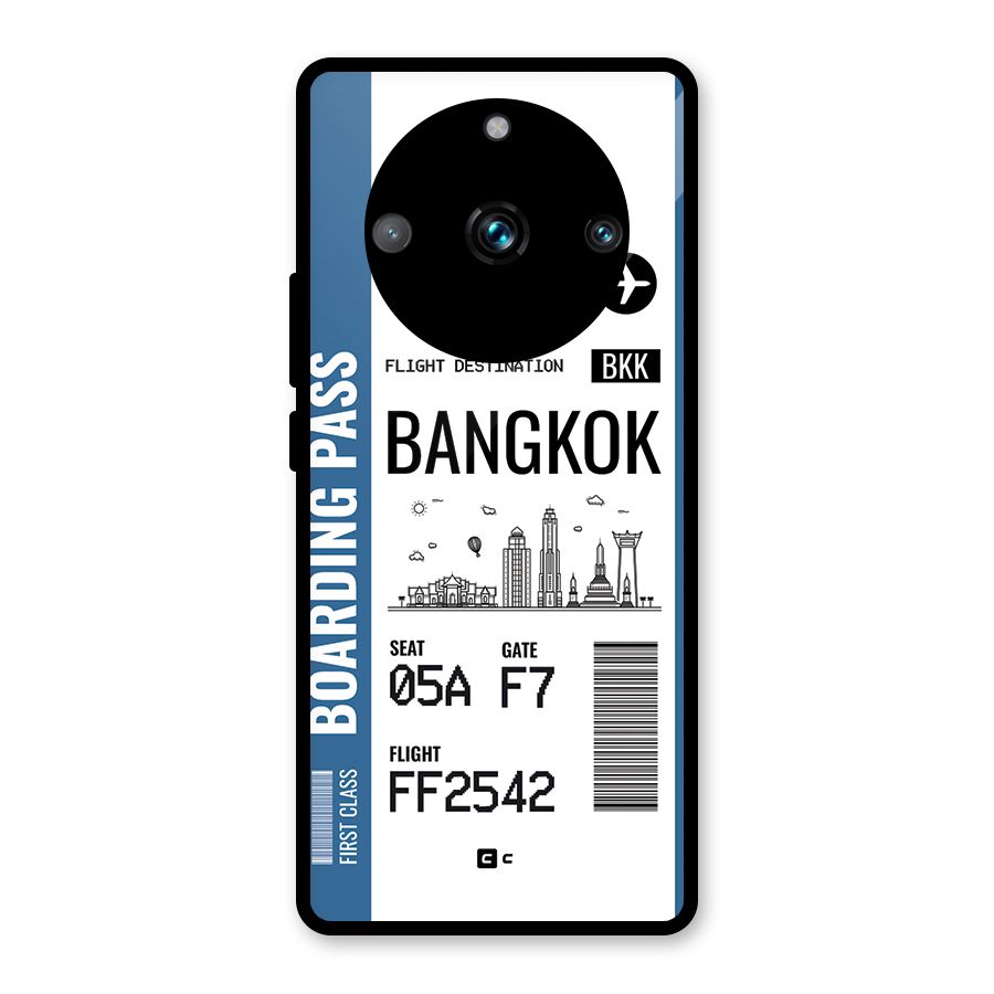 Bangkok Boarding Pass Glass Back Case for Realme 11 Pro Plus