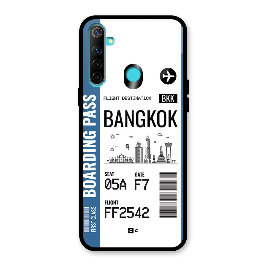 Bangkok Boarding Pass Glass Back Case for Realme 5i