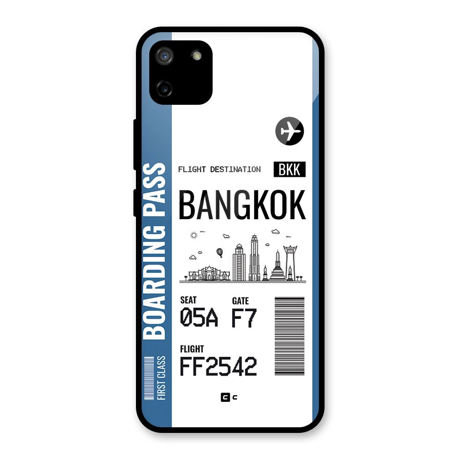 Bangkok Boarding Pass Glass Back Case for Realme C11